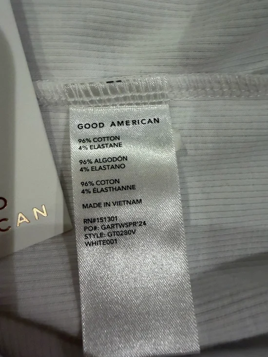 Good American White Scoop Neck Tank- 21” P2P - Picture 8 of 9